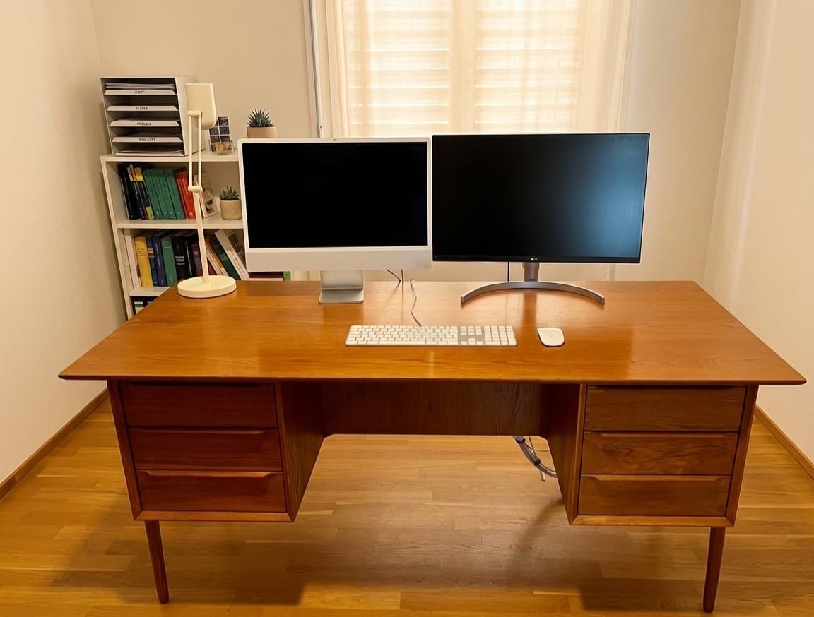 Bureaux: Schreibtisch massiv mit Schubladen – Neuf (Voir description) à Oberwil BL par nat_n2nh