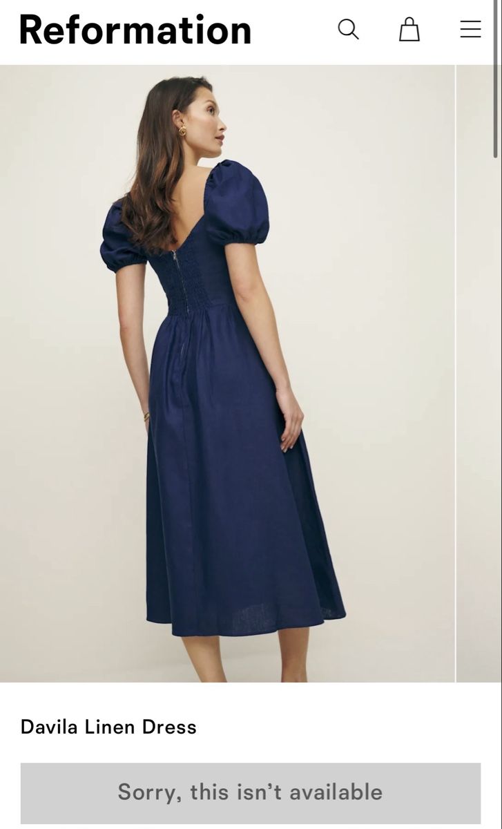 Reformation Vestiti: Reformation Linen Dress, Size 0 – Nuovo (secondo la descrizione) da Zürich venduto da sdn_des 1