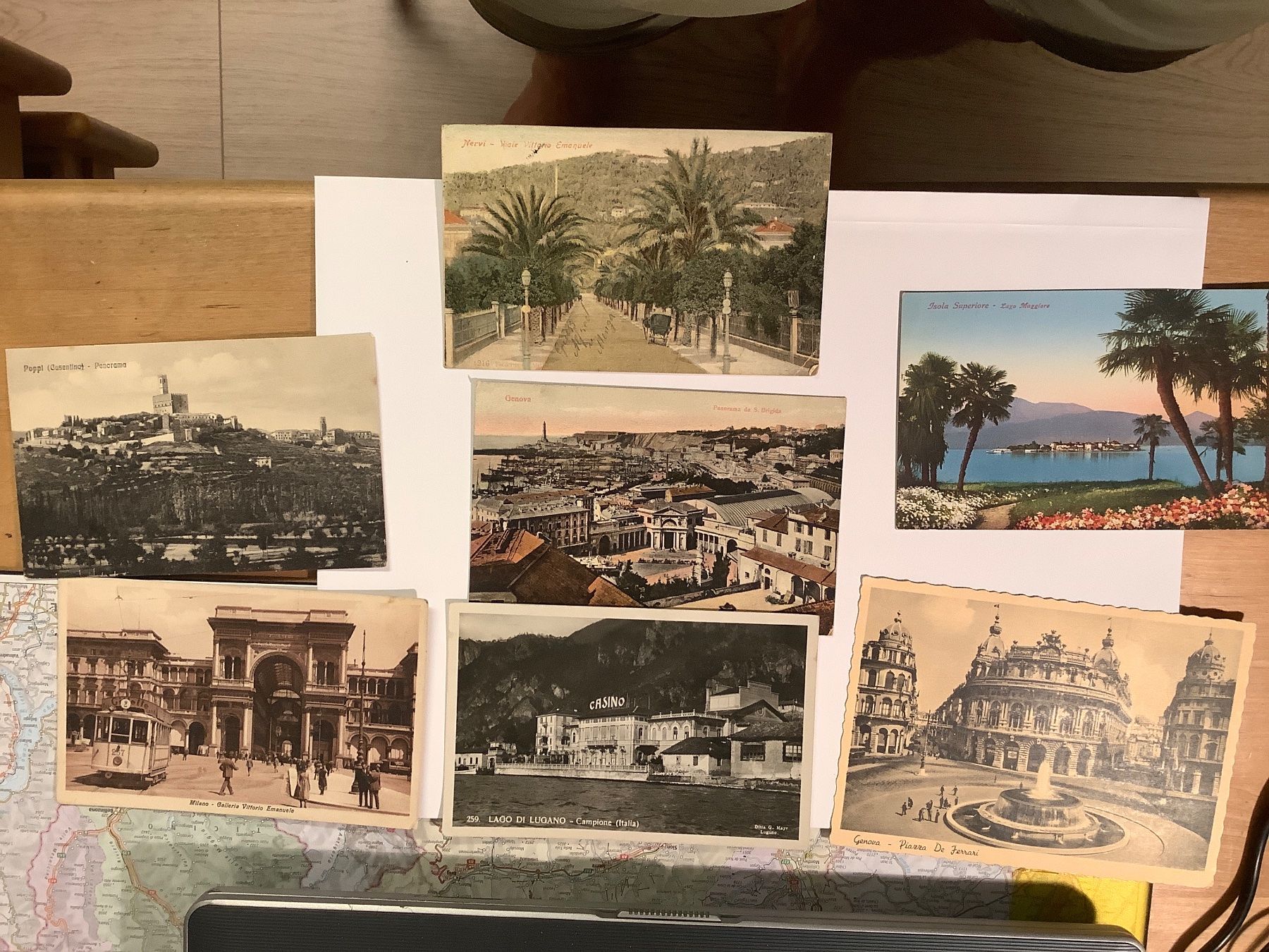 Cartoline postali: 7 alte Postkarten Italien 1909 - 1938 – Usato da St. Gallen venduto da herbrig2