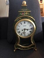 Vintage Pendule "Du Château", 60er Jahre, vergoldet!