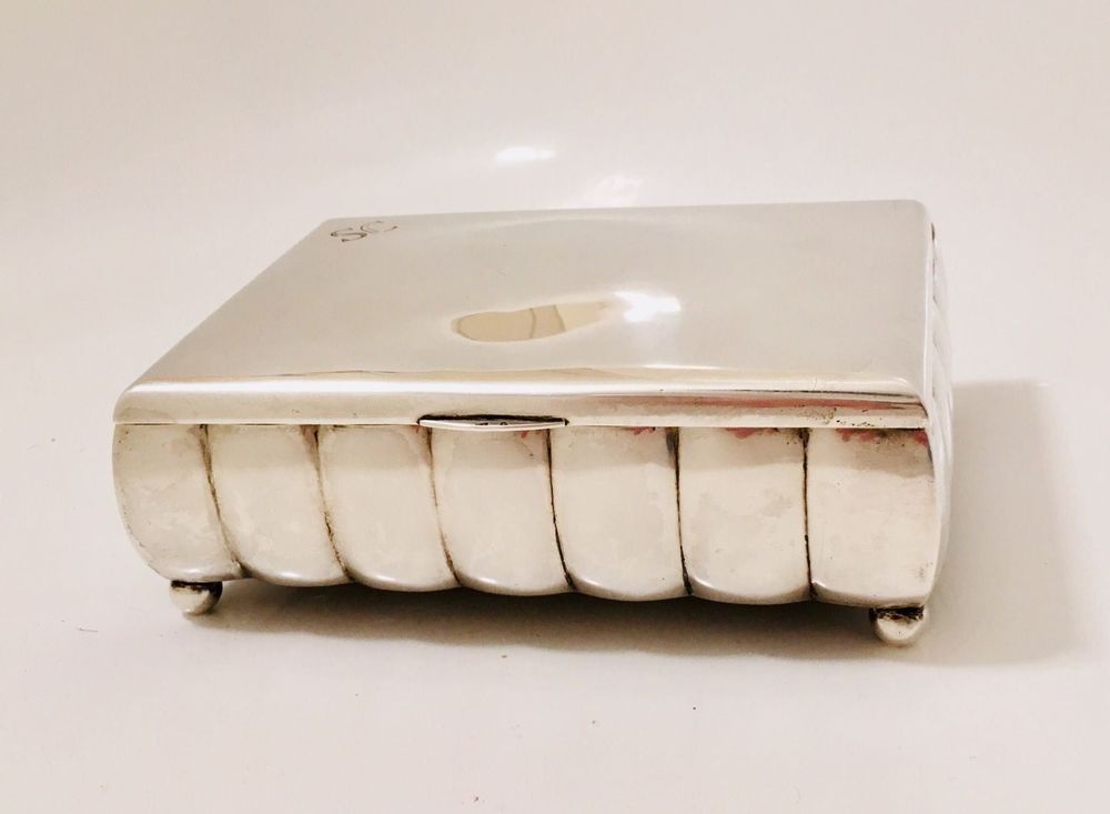 Dänische Art Deco 935 Silber Zigarrenbox | Kaufen auf Ricardo