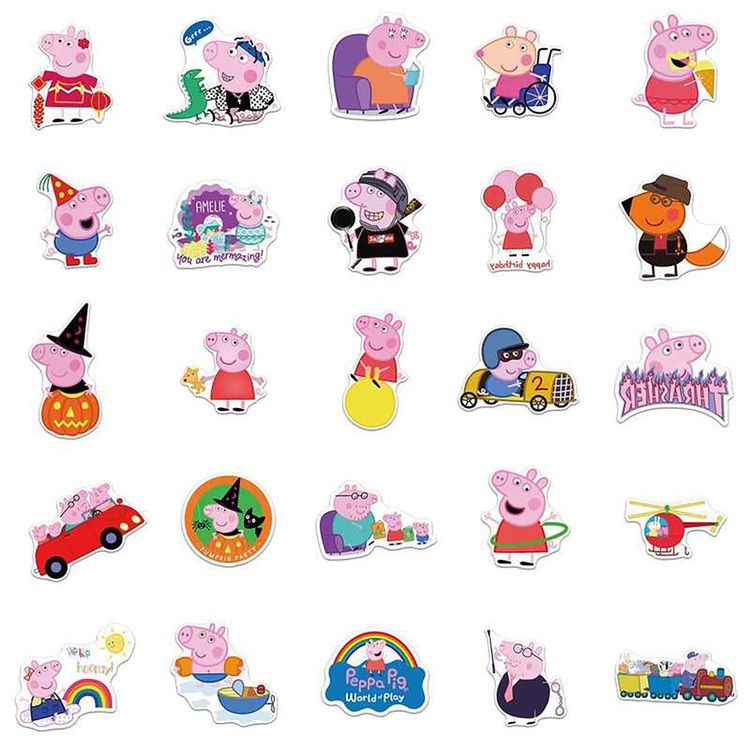 54 Stk. Sticker/Aufkleber - Peppa Wutz / Peppa Pig | Kaufen auf Ricardo