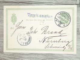 TR13 Carte Postale + Timbre Denmark 1903