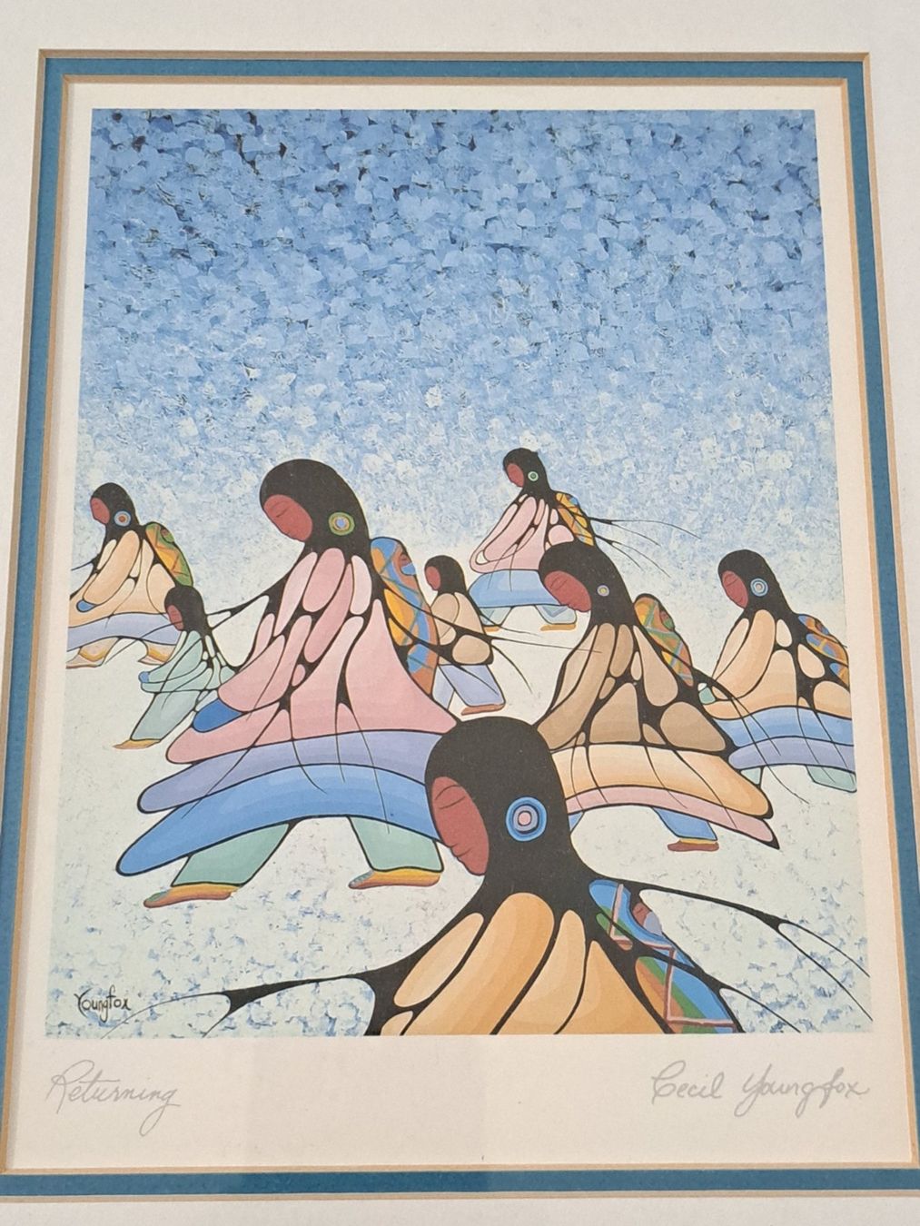 Grafiken & Lithographien: Returning Kanada Indianer Cecil YoungFox Signiert – Gebraucht aus Birsfelden von oleros 6