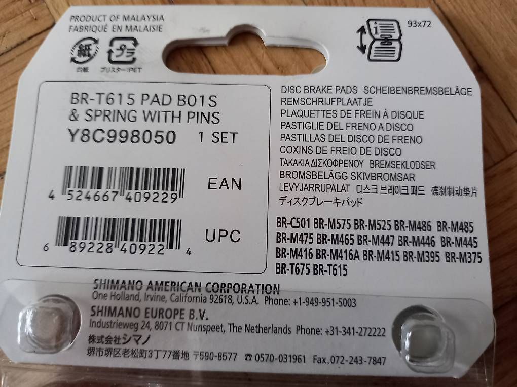 Pièces détachées: Bremsbeläge Shimano - ein Paar – D'occasion à Zollikofen par Serious 1