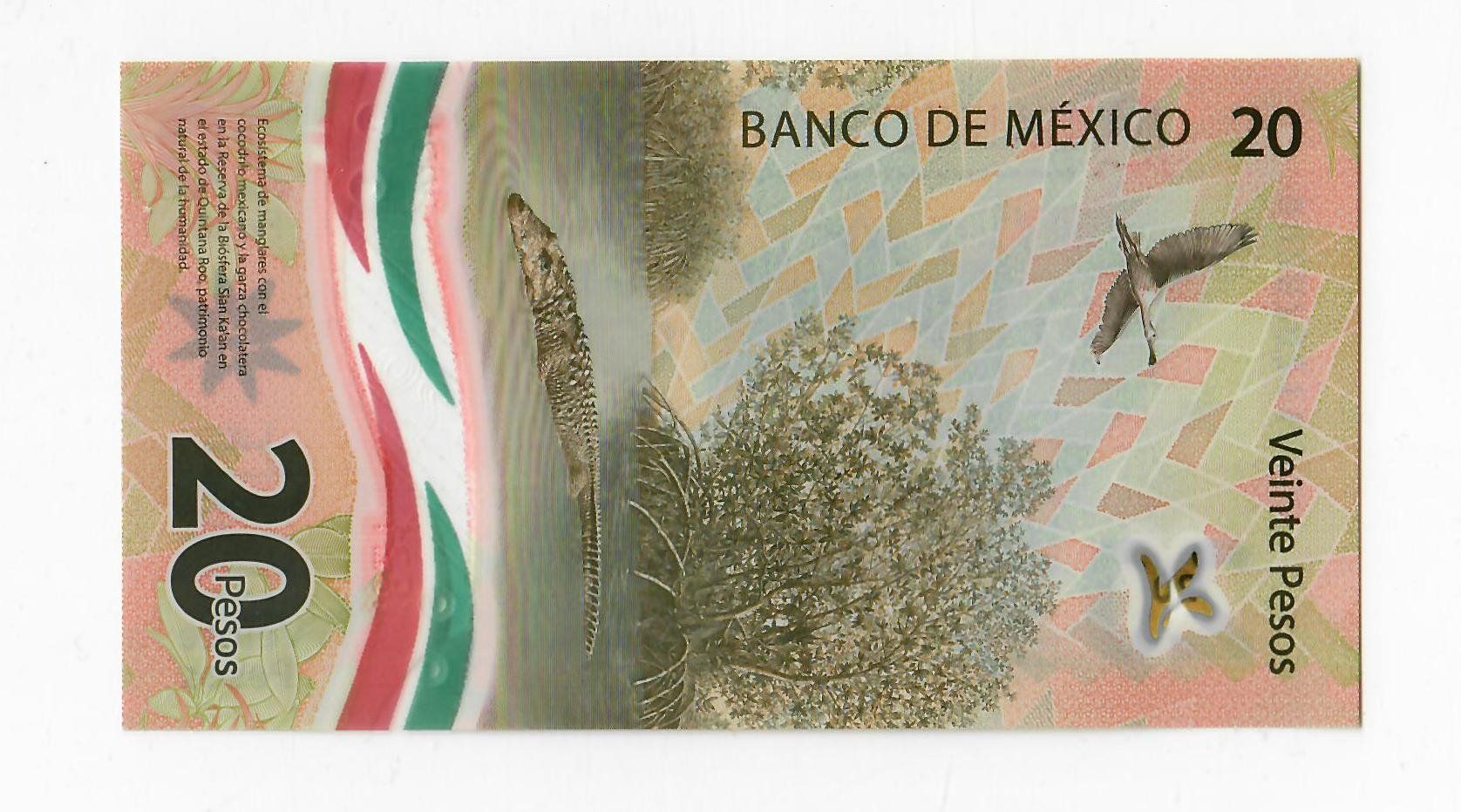 Banknoten: Banknote Mexiko, 20 Pesos, UNZ – Neu (gemäss Beschreibung) aus Landquart von balboajimmy 1