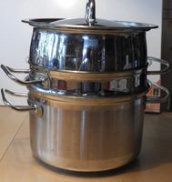 GASTRO 6 lt, MIT 2 SIEB, DECKEL NEUWERTIG, 28.5 CM , 35 HOCH