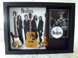 Bild The Beatles, 3 Modell Gitarren, Unikat! (B.50cmxH.37cm)