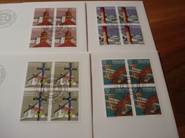 Pro Patria 1996, FDC Satz + 4erblocks, 5 Belege