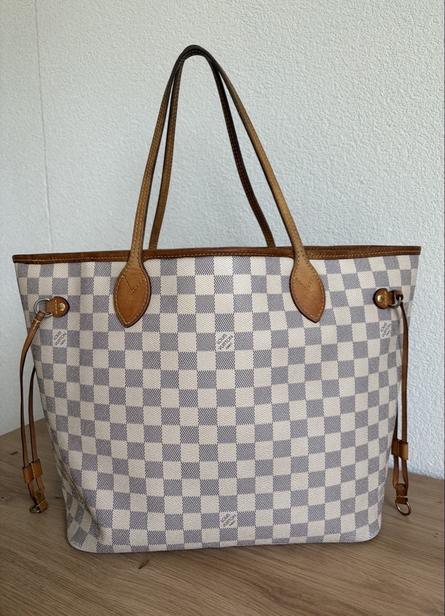Louis Vuitton Borse da donna: Louis Vuitton Neverfull MM Damier Azur  – Usato da Naters venduto da DesireeR