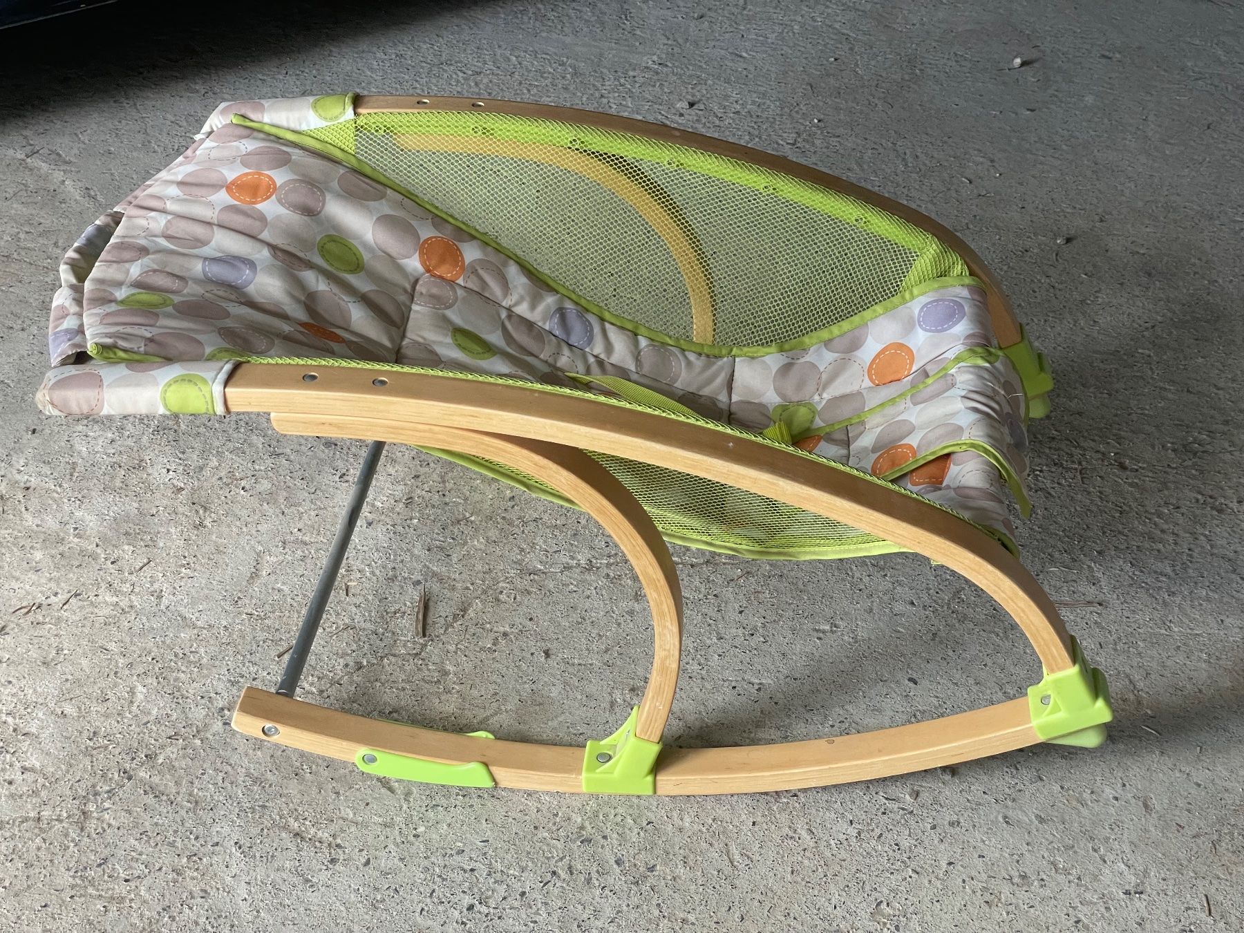 Sdraiette & Sdraiette a dondolo: Babywippe Holz – Usato da oberschrot venduto da Blanchard00
