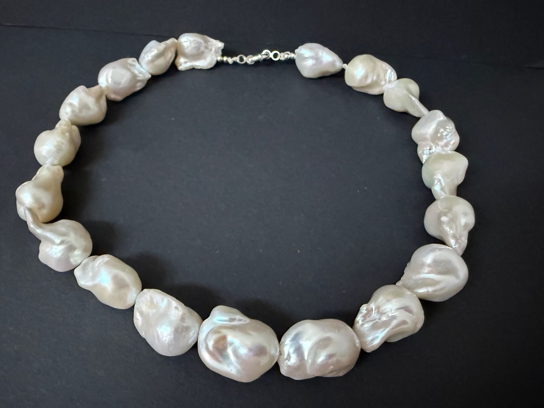 Catenine: Echte Barockperlen Kette mit Silber Verschluss 925 – Usato da Spiegel b. Bern venduto da Rogger72 4