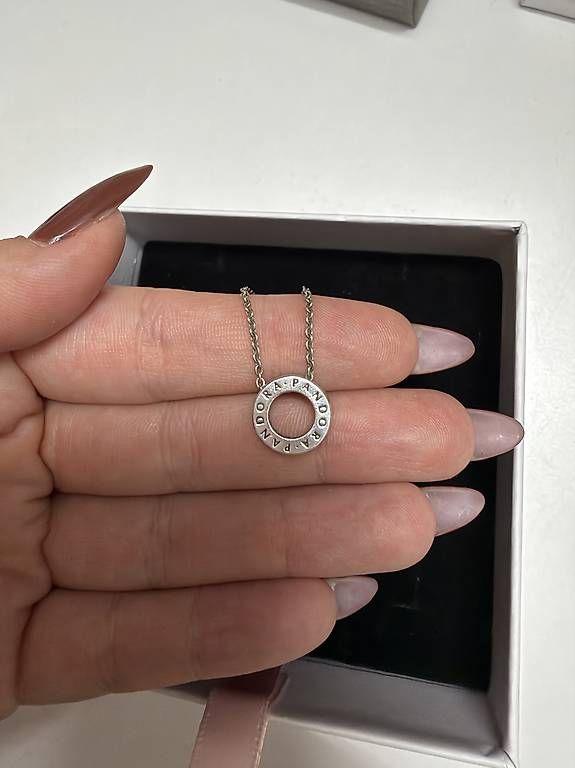 Ketten: PANDORA Collana con cerchio e pavé – Gebraucht aus Minusio von Martina6600 1