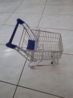 Metall-Einkaufswagen-Mini, neuwertig, für Haushalt & Deko