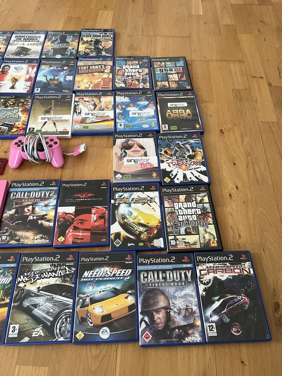 Sony Console: Playstation 2 Konsole pink mit 2 Controller + 29 Games! – Usato da Stäfa venduto da PatrickOO7 2