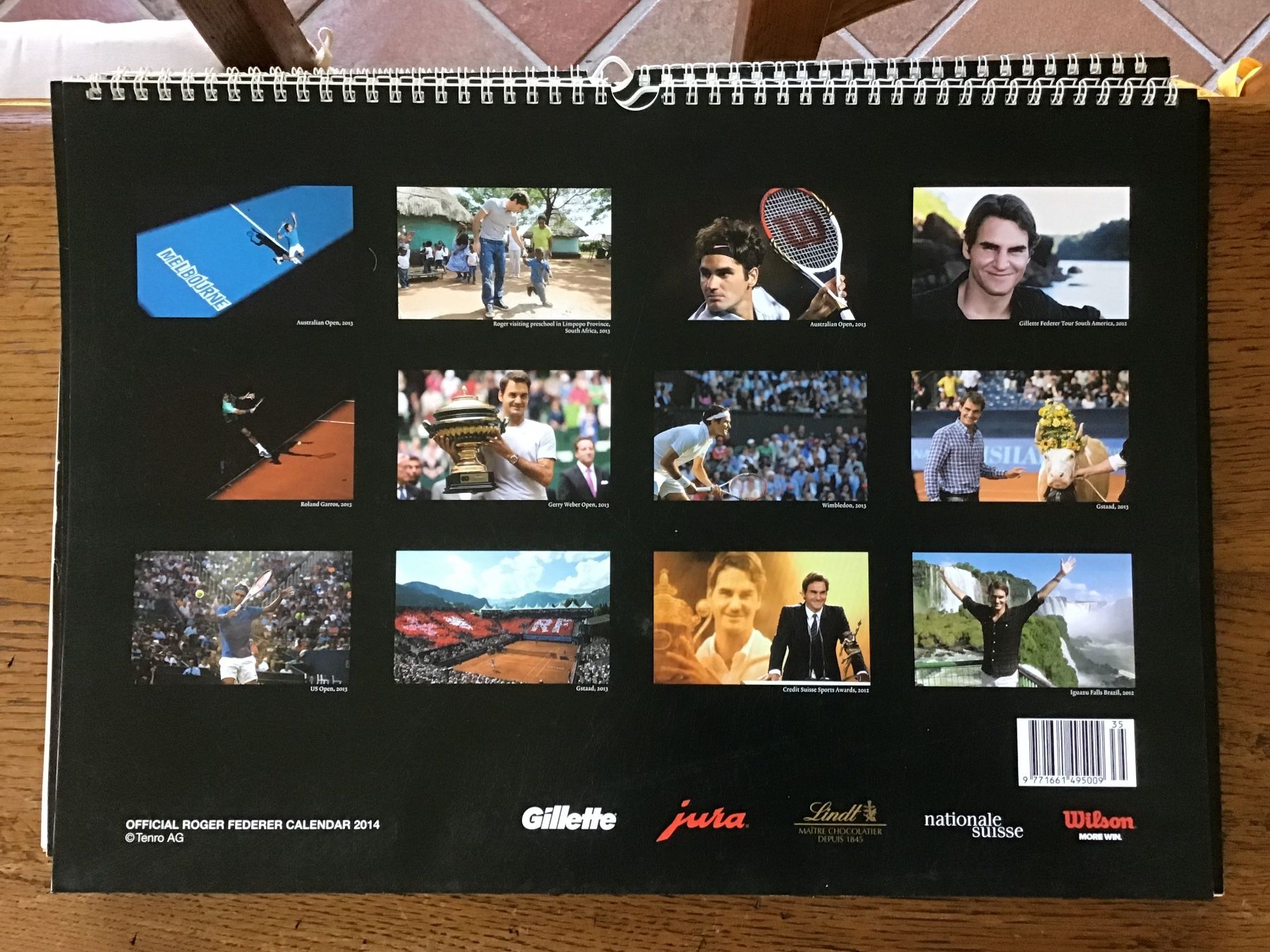 Calendari: Calendrier officiel Roger Federer 2014 – Usato da Fully venduto da Ruby97 4