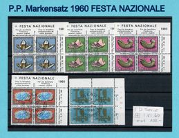 P.P. Markensatz 4er Block E.T. V. Stempel TOP mit Rand-tabs
