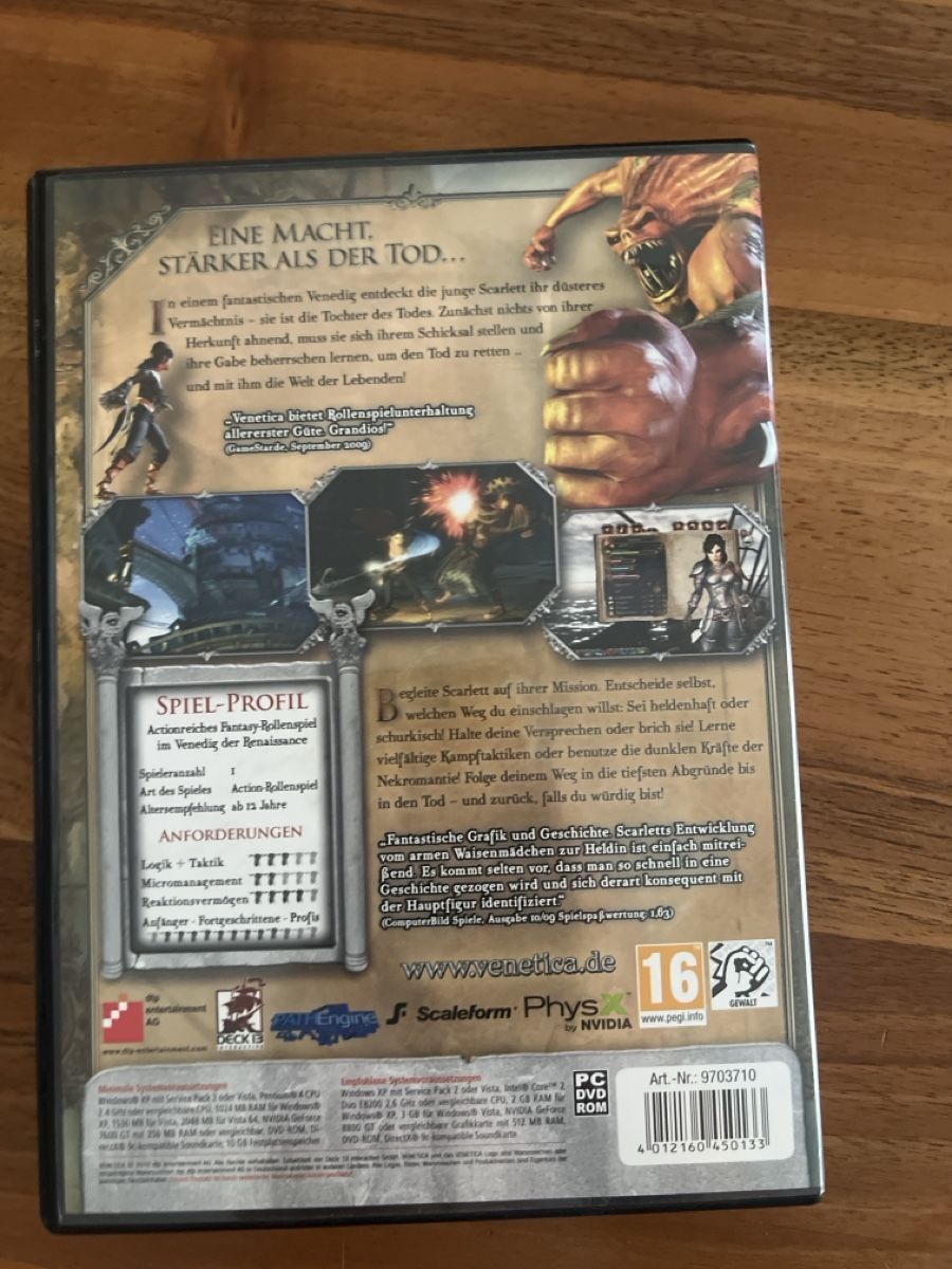 Giochi: Venetica PC DVD-ROM – Usato da Fällanden venduto da raf-wpf 1