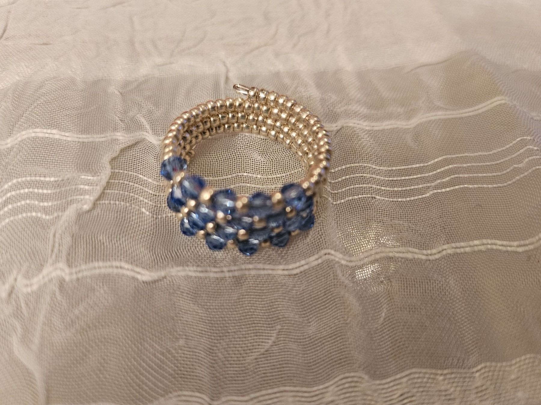 Anelli: Handgemachte Perlen Ring gr 52/53 aus glasperlen – Nuovo e nell'imballaggio originale da Dietikon venduto da Eleda