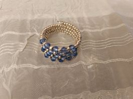 Handgemachte Perlen Ring gr 52/53 aus glasperlen