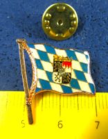 FLAGGE BAYERN BAVARIA PIN GLASIERT GOLDIG