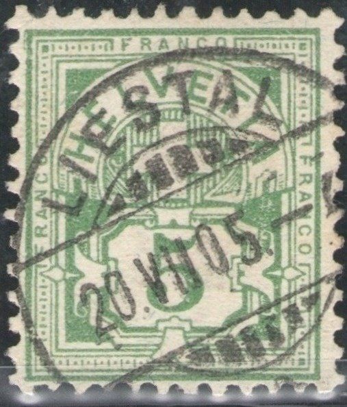 Alle Briefmarken: CH - Ziffermuster - SBK Nr. 65B - Liestal BL – Gebraucht aus Rombach von VENTIS-Auktionen 2