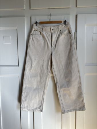Sézane Le Crop Jeans 42 Cream