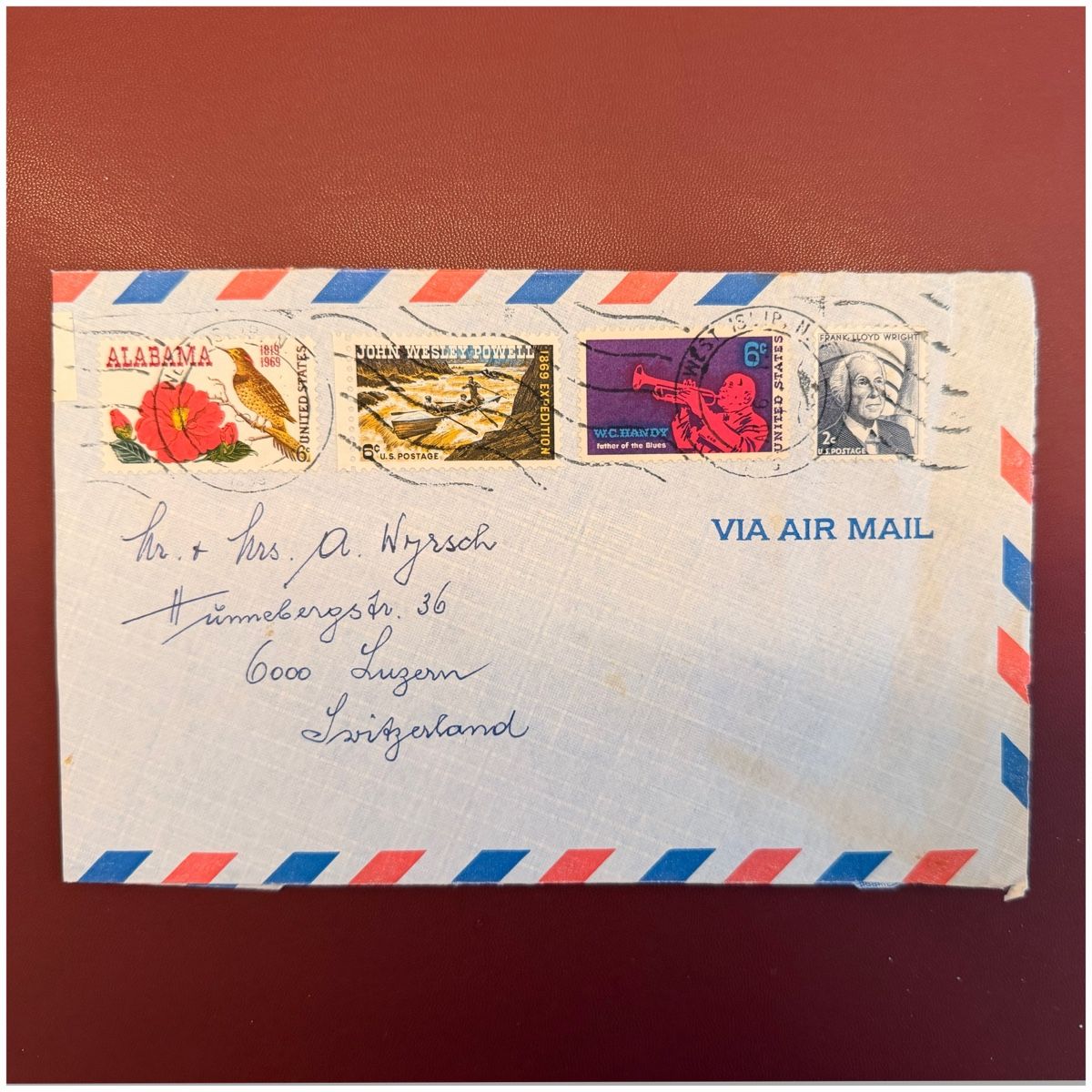 Tous les timbres: Luftpostbrief - Briefmarken USA - 1969 – D'occasion à Schlieren par RoPue 3