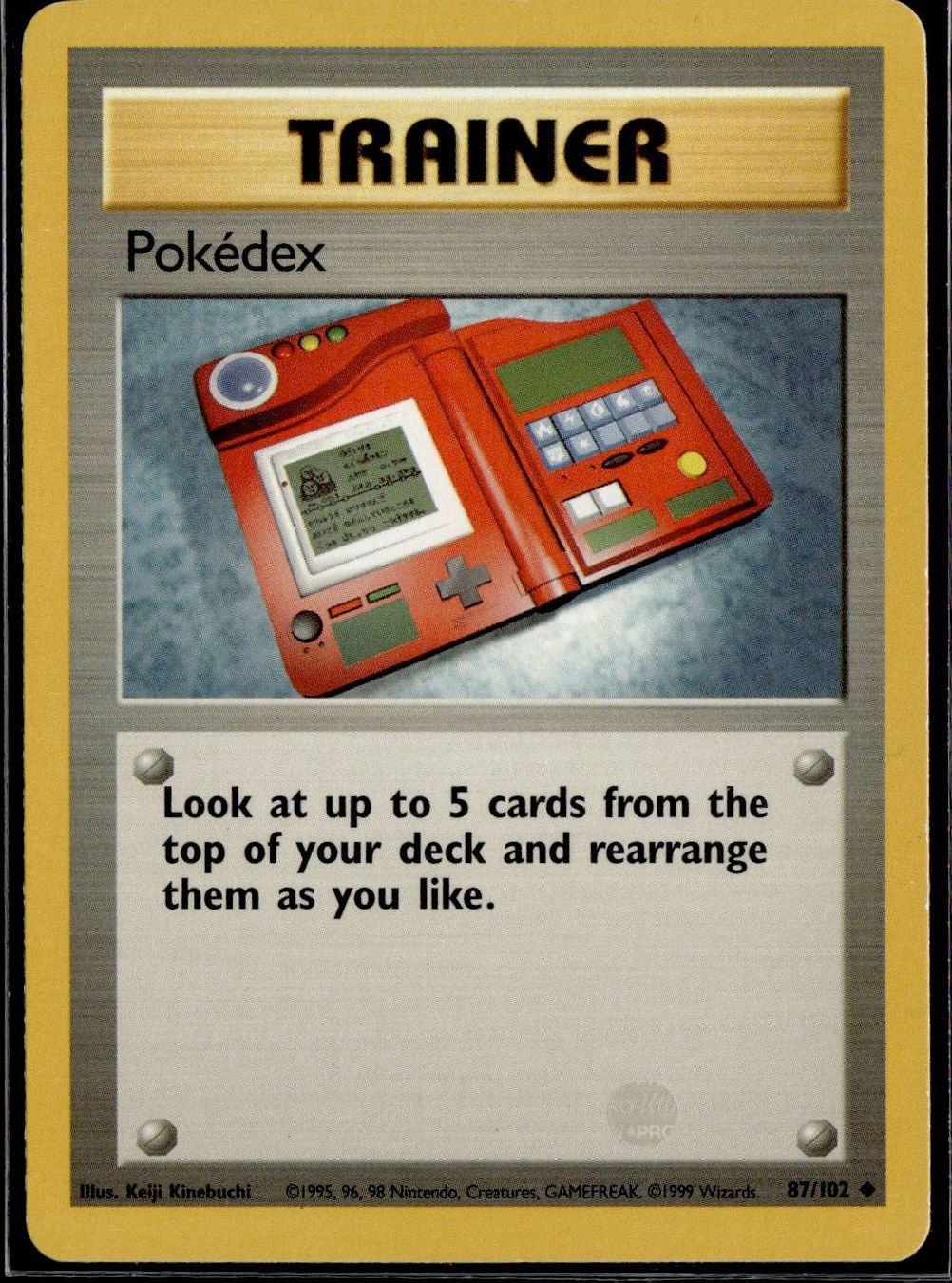 Pokémon Carte collezionabili: Pokedex 87/102 Base Set – Usato da Zürich venduto da pokemon_cards