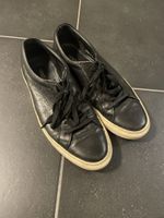 Leder Sneakers About You Gr. 41 Schwarz