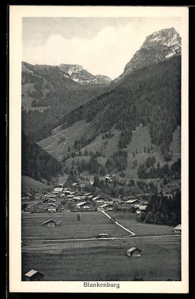 Ansichtskarten: Blankenburg, Dorf im Tal mit Bergkulisse – Gebraucht aus Berlin von bartko-reher