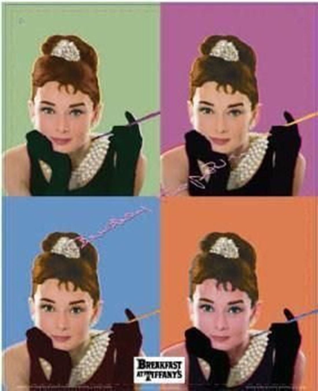 Insegne: Blechschild - AUDREY COLLAGE-BREAKFAST - 30 X 40 CM – Nuovo e nell'imballaggio originale da Rupperswil venduto da big-one-sale