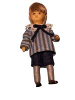 Puppenstuben Puppe, Kind, Biegepuppe 1:12, 8,5 cm gross