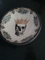 4x Suppenschüsseln Totenkopf Halloween Gothic