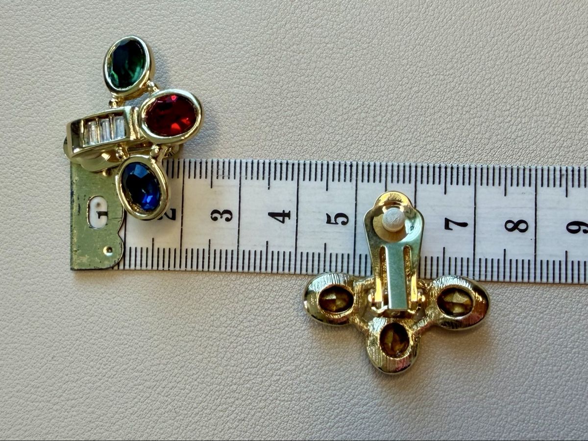 Ohrringe & -stecker: Vintage Ohrringe Clips Luxus Modeschmuck – Gebraucht aus Lamone von LaCantinaMagica 6