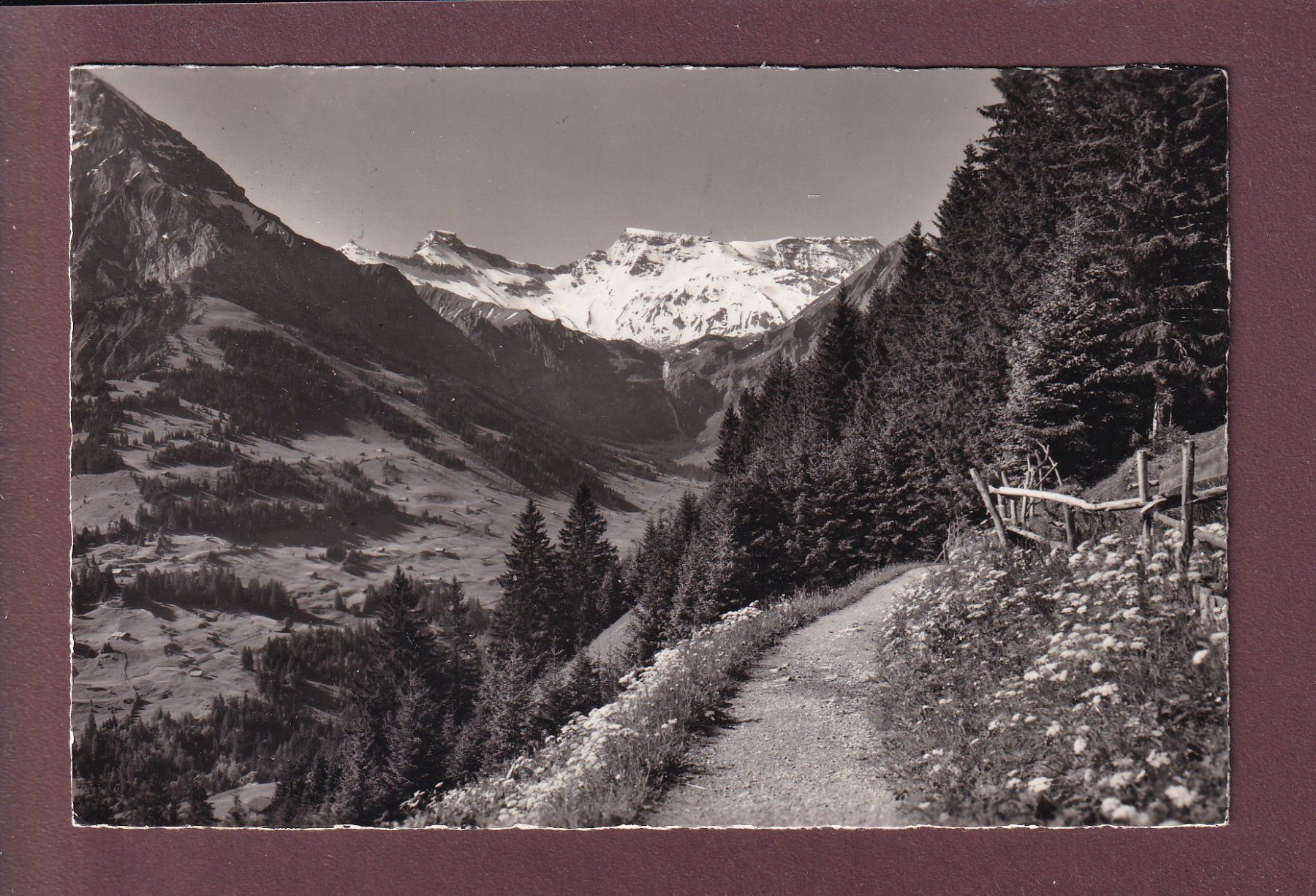 Ansichtskarten: ADELBODEN - Hörnliweg - 1953 – Gebraucht aus Pully von nicecards