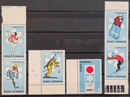 Rumaenien 1972 XI. Olympia Sapporo Satz 6V MNH postfrisch