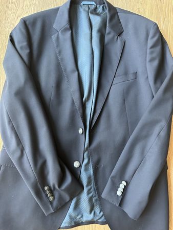 Herren Sakko Hugo Boss dunkelblau Grösse 52 Reda Stoff