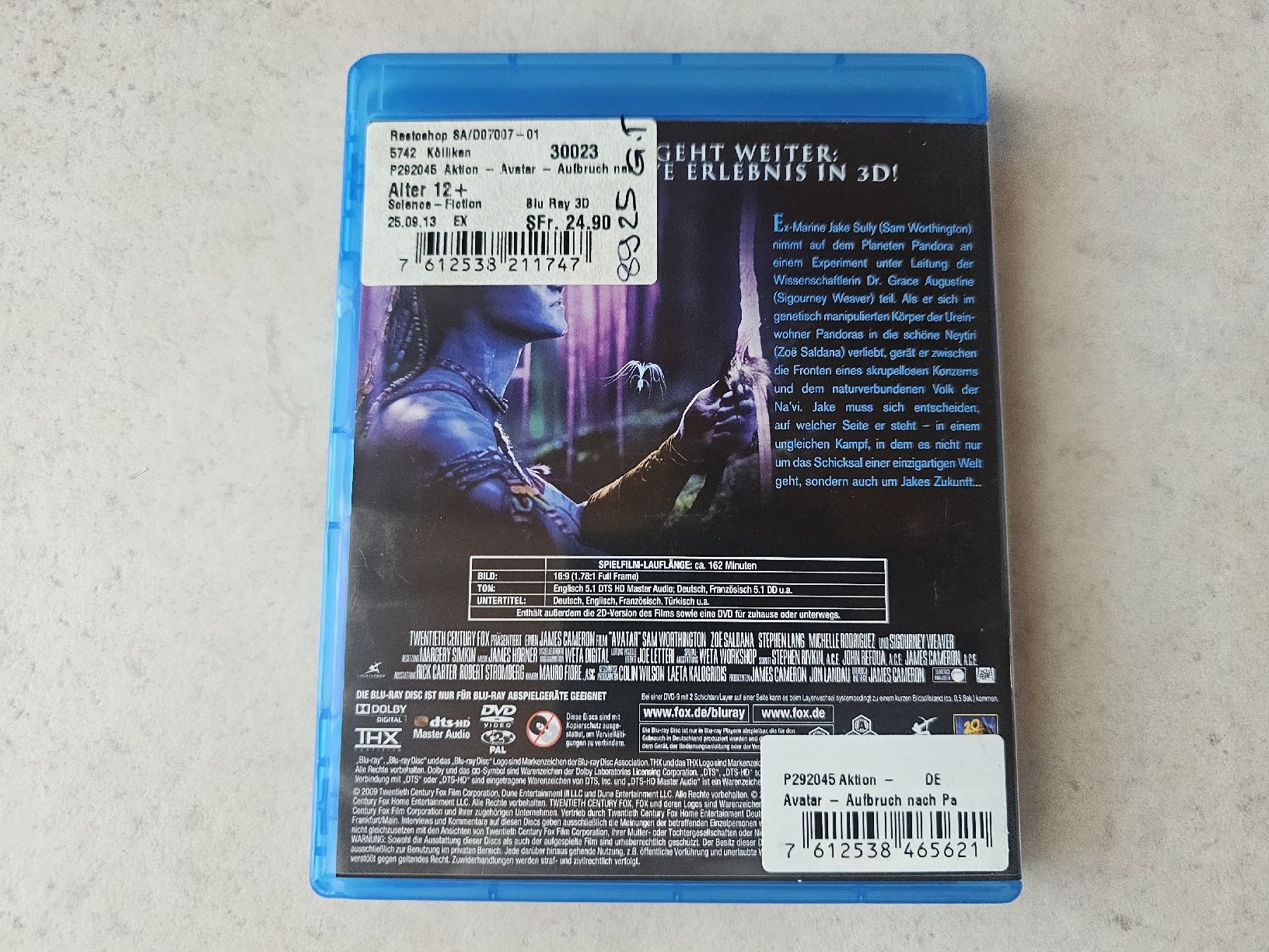 Tutti i DVDs: Avatar  -  Bluray 3D Edition – Usato da Schneisingen venduto da backstore24 1