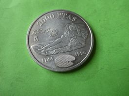 Spanien 1996, 2000 Pesetas Sondermünze Goya - Silber .925