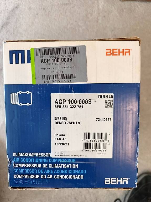BMW Alle Autoersatzteile: Compresseur de climatisation neuf – Neu und originalverpackt aus SAILLON von alessdomine113