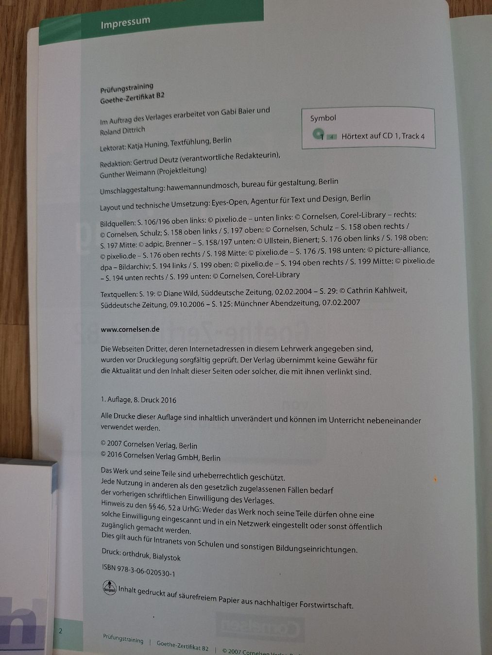 Libri: Goethe-Zertifikat A2 Prüfungstraining mit Audio-CD – Usato da Zürich venduto da wildflower26 6