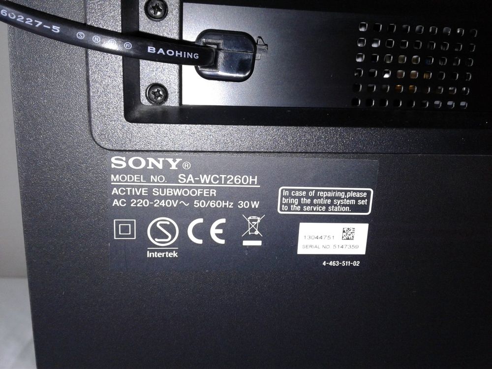 Sony SAWCT260H Subwoofer Kaufen auf Ricardo