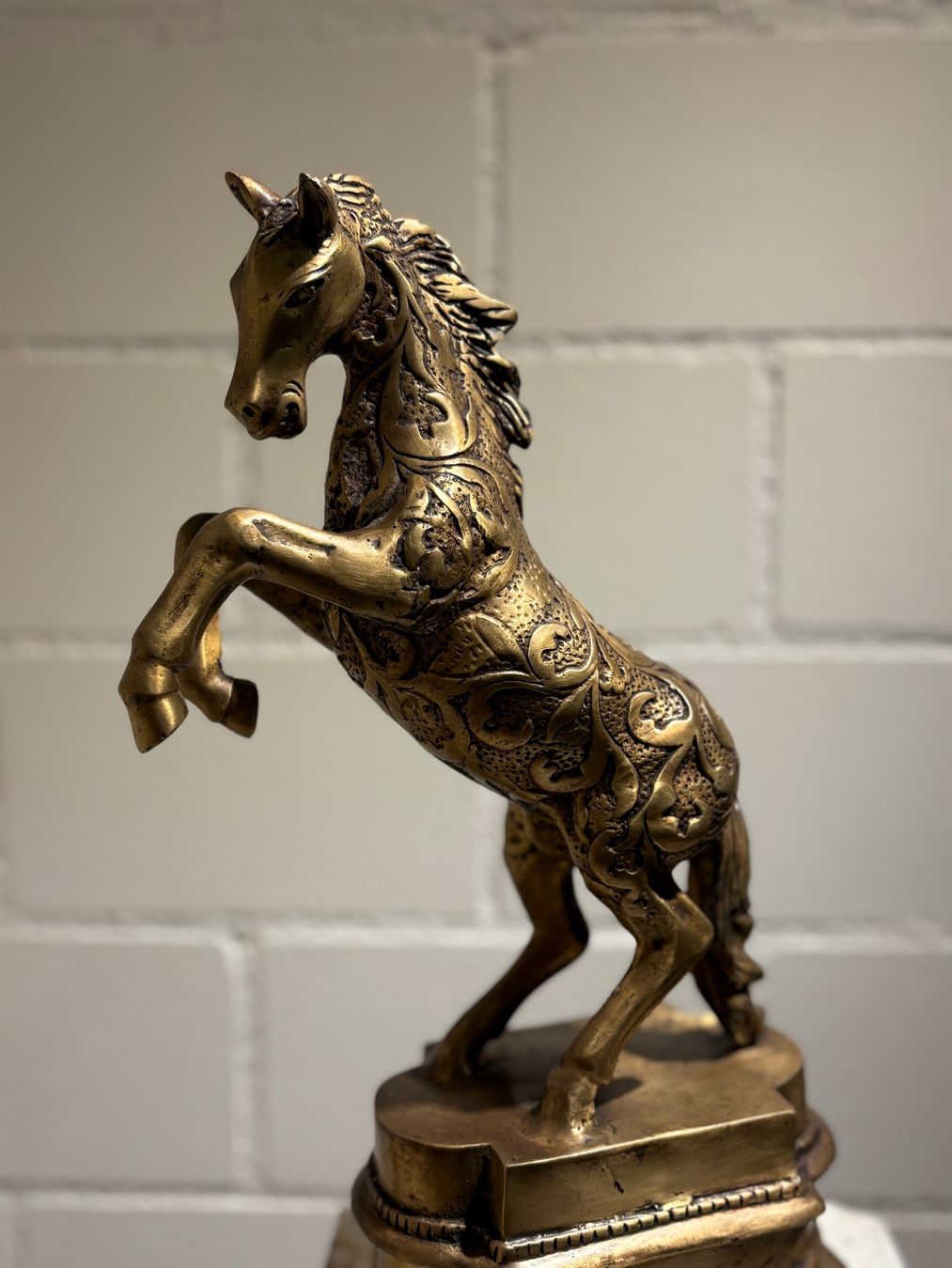 Skulpturen & Statuen: Pferd Messing 39 cm / Rarität Sammlerstück – Gebraucht aus Lenggenwil von Unique_ 5