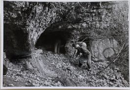 Foto E. Grubenmann, Appenzell, Höhle, 10x14 cm