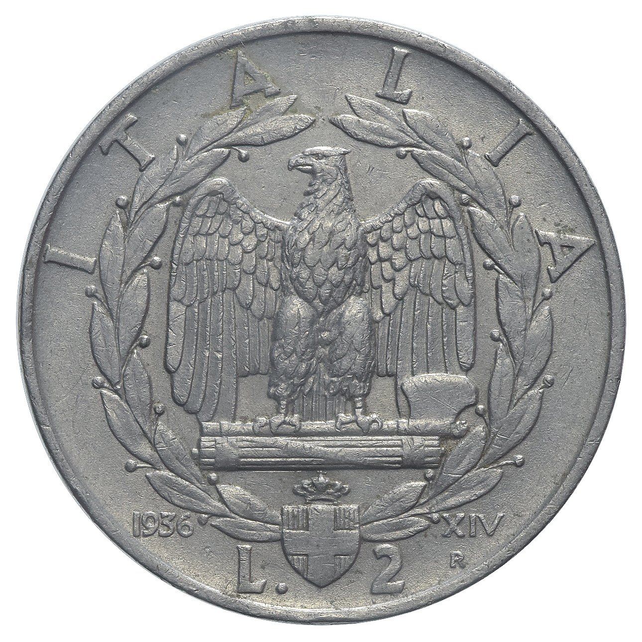 Tutti le monete: Italien, 2 Lire 1936 R – Usato da Lugano venduto da Numisartes