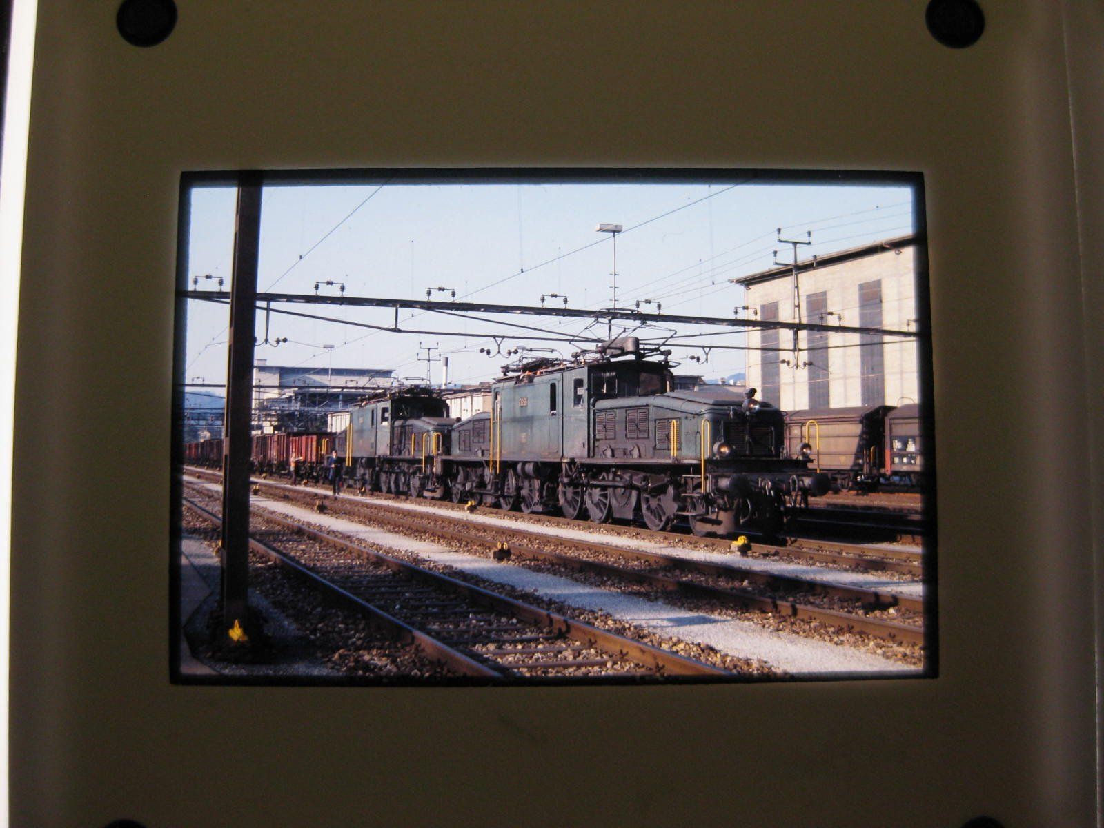 Foto & Immagini: Dia: Winterthur mit SBB Krokodilen, ca 1978, Schweizerische – Nuovo (secondo la descrizione) da Malters venduto da Marosko