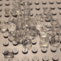 Lego 40 x Fliese 1x1 (35380) transparent