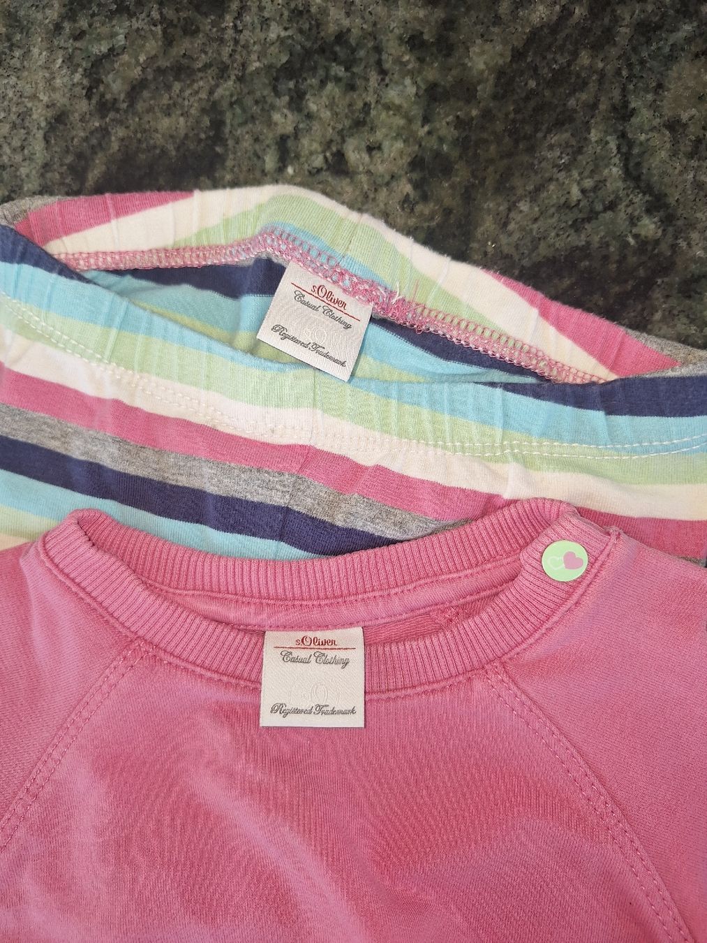 S.Oliver Maglioni & Felpe: S.Oliver Baby-Set, Gr. 74, Rosa/Gestreift,  – Usato da Wilen b. Wollerau venduto da kaffirank 3