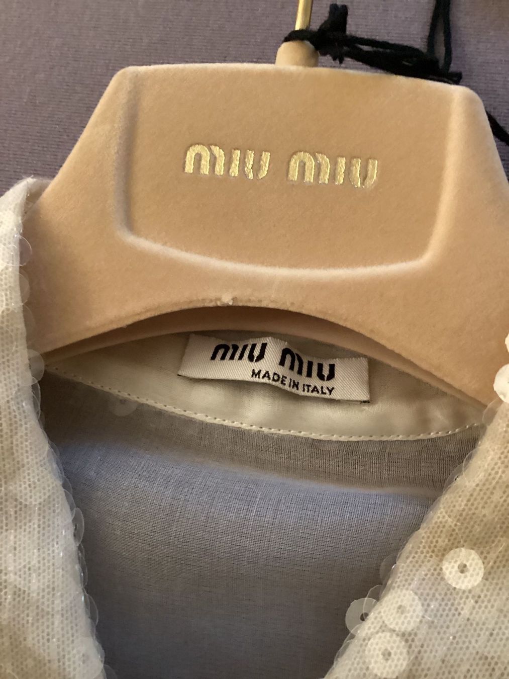 Miu Miu Blusen: Miu Miu Sequin Blouse IT38-EU34/36 – Neu und originalverpackt aus Pfäffikon ZH von JingTunic 5
